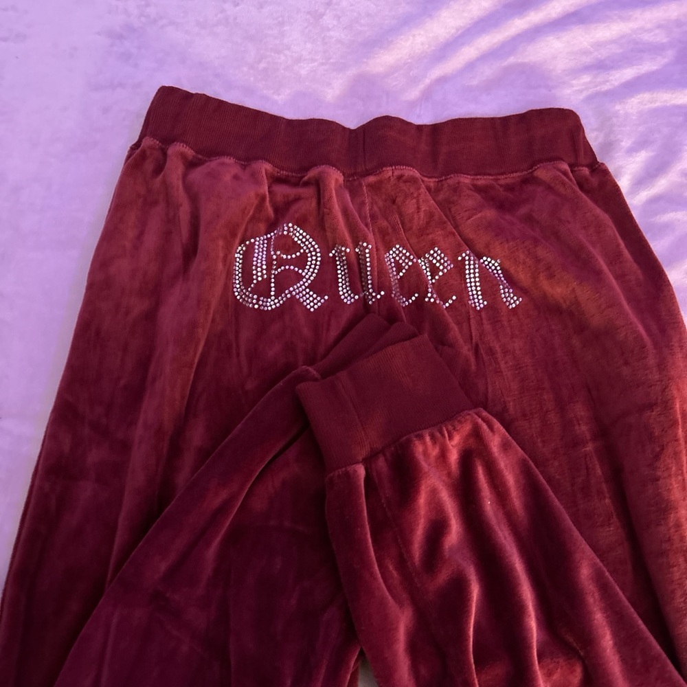 Fashion Nova Burgundy Lounge Pants